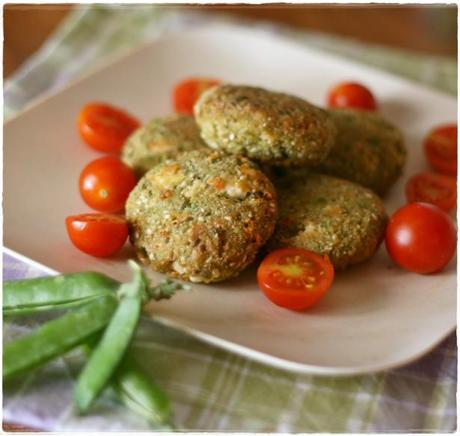 Polpette piselli, feta e sesamo3