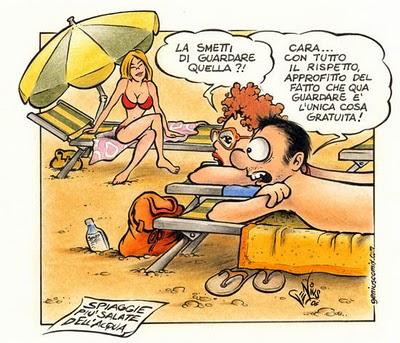 gelosia in spiaggia