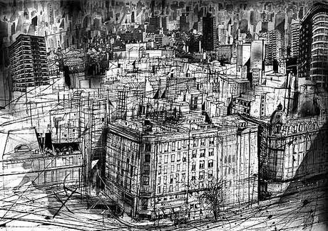 Ciudad ausente - illustrazione di Luis Scafati