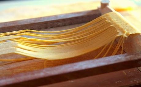 Spaghetti alla chitarra con sugo di granseola