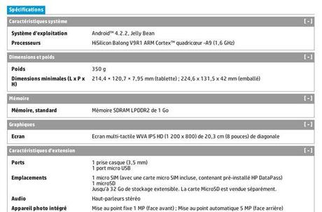 hpslate8specsheet HP Slate 8 Plus: nuovi dettagli tablet  tablet Slate 8 Plus news hp 