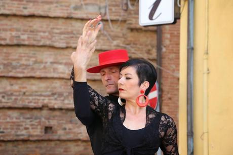 flamenco in piazza del Popolo, foto repertorio