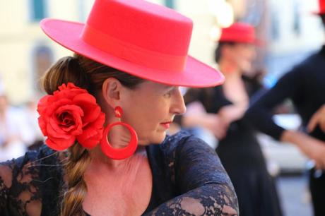 flamenco in piazza del Popolo, foto repertorio