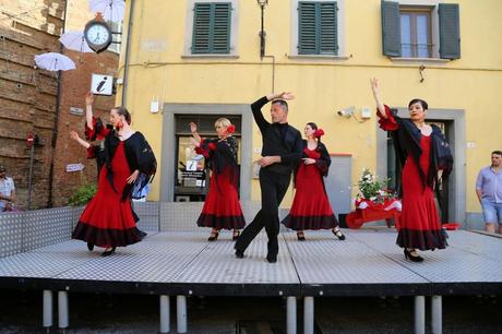 flamenco in piazza del Popolo, foto repertorio