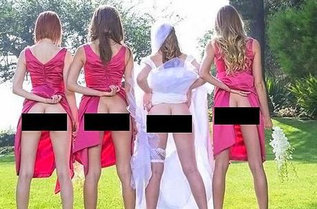 Nuova moda in Usa: Bridesmaids Mooning