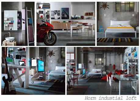 Loft industriale e sculture domestiche:Horm