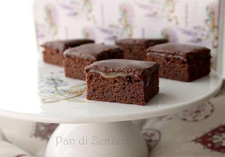 brownie dulche de leche cioccolato