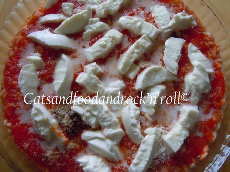 Tortino di riso al pomodoro e mozzarella di bufala