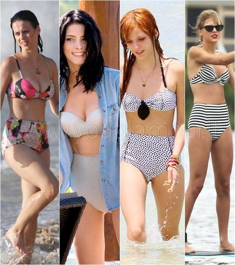 Il bikini preferito dalle celebs? E' a vita alta!