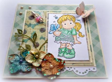 STAMPS & FUN = CREATIVITY CHALLENGE DT - FLOWERS AND PEARLS