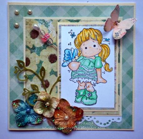 STAMPS & FUN = CREATIVITY CHALLENGE DT - FLOWERS AND PEARLS