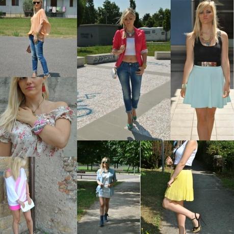 recap outfit giugno 2014 outfit estate 2014 outfit estivi outfit di giugno di mariafelicia magno fashion blogger di colorblock by felym fashion blogger bionde e con occhi azzurri majique gioielli colorblock by felym fashion blog di mariafelicia magno