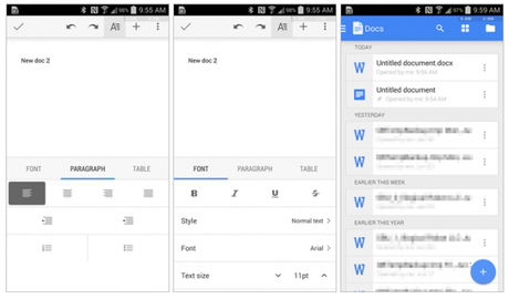 google docs 600x353 Google Docs e Google Sheet si aggiornano: introdotto il supporto a Microsoft Office applicazioni  play store google play store 