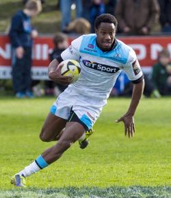 Carlin Isles in azione al Melrose7s (Credit: GlasgowWarriors.org)