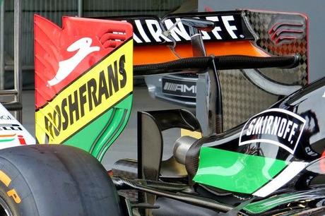 GP. Silverstone: monopilone posteriore per la Force India