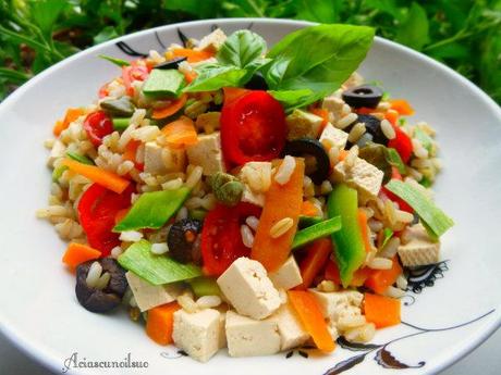 insalata di riso vegan