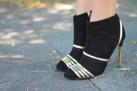 barbara valentina grimaldi fashion blogger_lovehandmade fashion blog_violavinca scarpe nero oro_striped clutch bijou brigitte_cat sunglesses zerouv_little black dress outfit