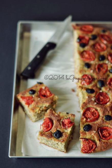 focaccia con farina di cece nero 1