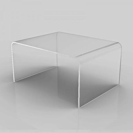 tavolino basso in plexiglass 60x40