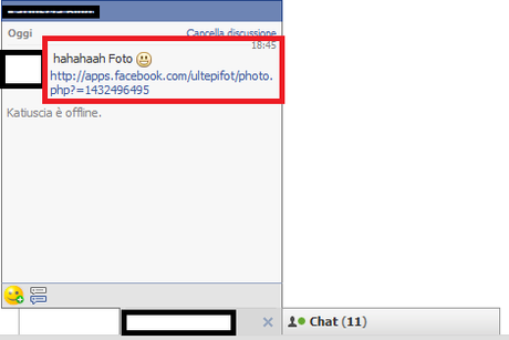 Virus Lol e hahaha su facebook tramite messaggio privato Virus Lol e hahaha su facebook tramite messaggio privato