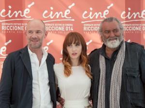 Il regista Alessandro Genovesi, Chiara Francini e Diego Abatantuono a Cinè 2014