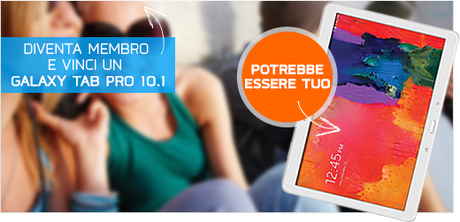 Questo mese puoi vincere un Galaxy Tab Pro 10.1