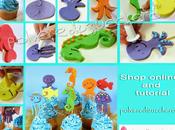 Tutorial cupcakes estivi decori marini: medusa, polipo, cavalluccio marino pesce pasta zucchero