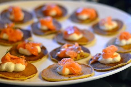 Blinis Russi con salmone