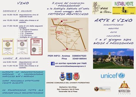 ARTE E VINO - 1 e 2 giugno 2014,  Badia a Passignano