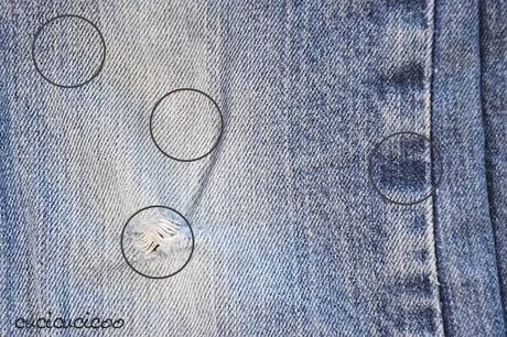 Backstitch Practice Tutorial: How to Darn Jeans (a.k.a. How can I save my favorite pair of jeans?!)