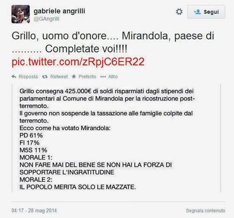 Mirandola: l'inciviltà della minoranza M5S e il silenzio dei parlamentari