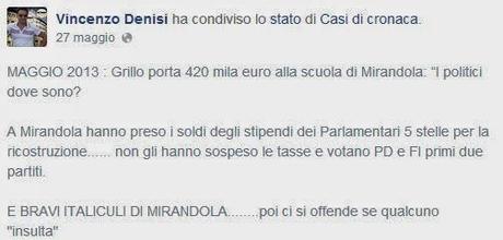 Mirandola: l'inciviltà della minoranza M5S e il silenzio dei parlamentari