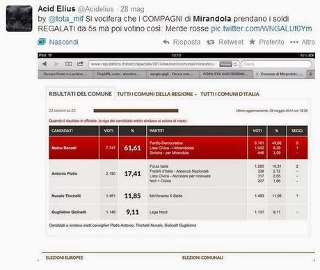 Mirandola: l'inciviltà della minoranza M5S e il silenzio dei parlamentari