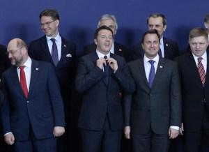 Matteo Renzi al vertice UE