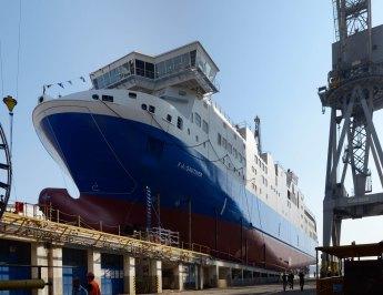 Castellammare di Stabia/ Fincantieri. Varato il Traghetto ultratecnologico per l’armatore canadese “F.-A.-Gauthier” sarà il primo traghetto a gas mai costruito in Italia