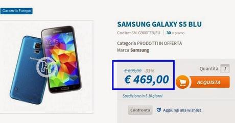 Offerta speciale su Samsung Galaxy Note 3 e Samsung Galaxy S5 rispettivamente a 399 euro e 469 euro