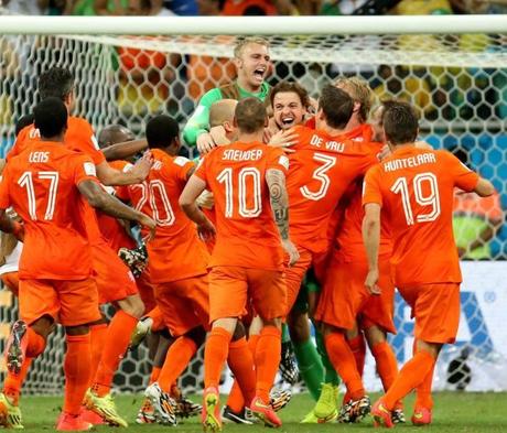 E la gioia degli Oranje. Epa