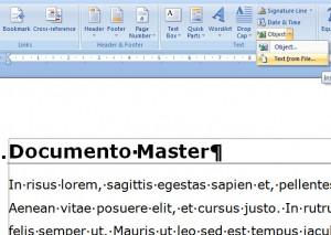 Come unire tanti documenti in un solo documento Word