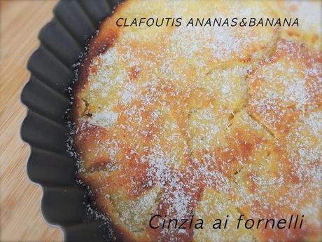 clafoutis banana e ananas