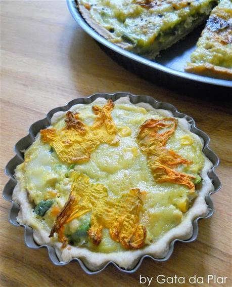 TORTA DI VERDURINE, TOFU E BESCIAMELLA VEGANA ALLA CURCUMA