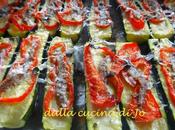 Zucchine forno pecorino romano peperone rosso