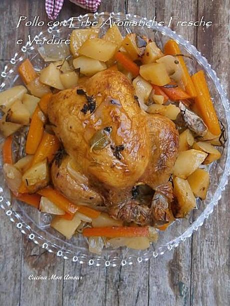 Pollo con Erbe Aromatiche e Verdure