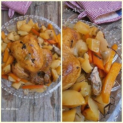 Pollo con Erbe Aromatiche e Verdure