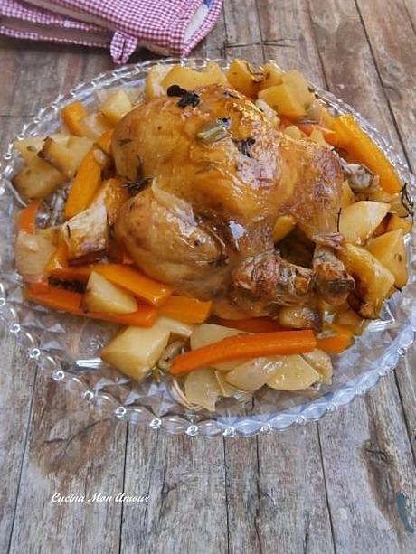 Pollo con Erbe Aromatiche e Verdure