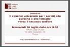 voucher universale servizi alla persona famiglia: verso secondo welfare, convegno, luglio 2014