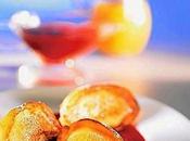 Frittelle ricotta salsa mango frutti bosco.