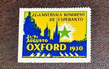 Il francobollo del 22a Congresso Universale di Esperanto, Oxford 1930