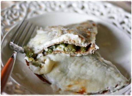 Crespelle saraceno con fagiolini