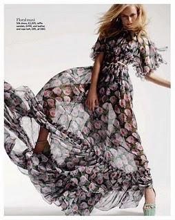 Natallia in D&G; su Marie Claire UK