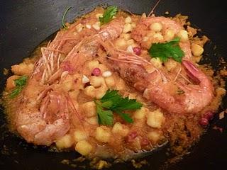 GNOCCHI ALLA ZUCCA E GAMBERI Ricetta per Halloween